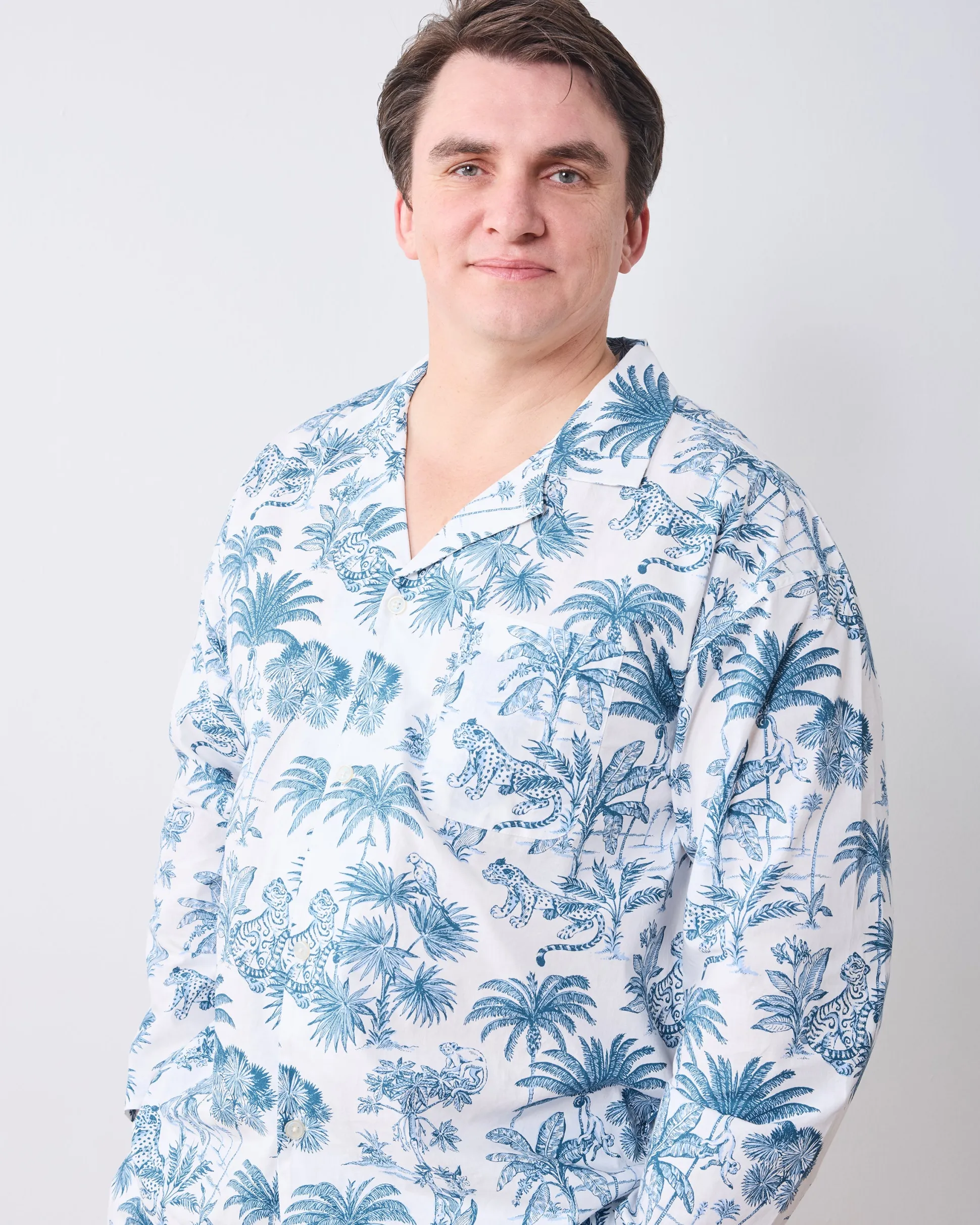 Men's Long Set in Tropical Toile