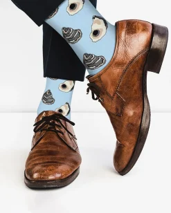 Men's Oyster Socks in Blue Multi