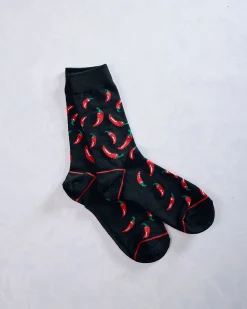 Men's Red Chili Pepper Socks in Chili Red