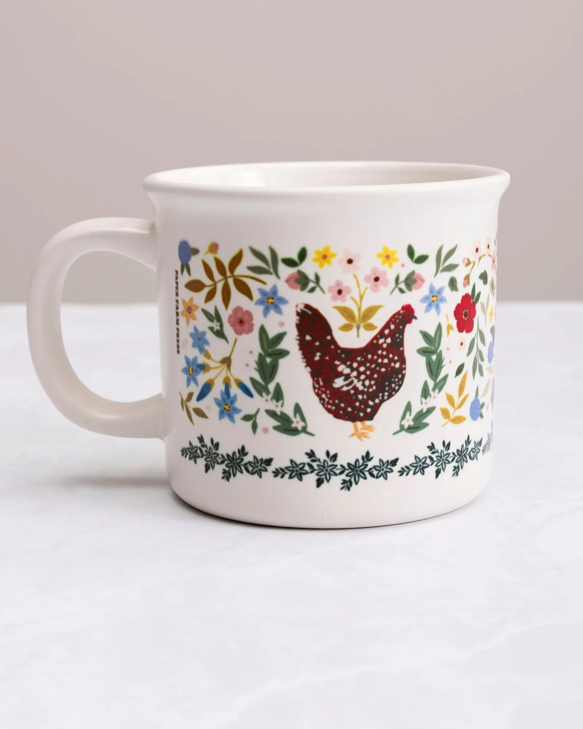 Mug in Chicken Folk Floral