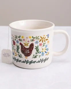 Mug in Chicken Folk Floral