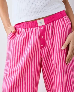 Nola PJ Pants in Pink Stripe