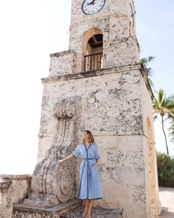 Norah Dress in Conch Cascade