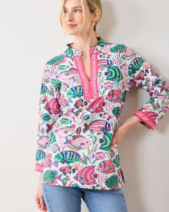Ocean View Top in Tropical Fish