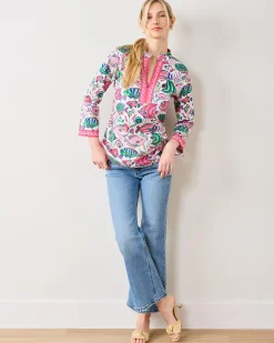 Ocean View Top in Tropical Fish