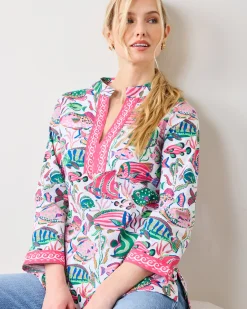 Ocean View Top in Tropical Fish