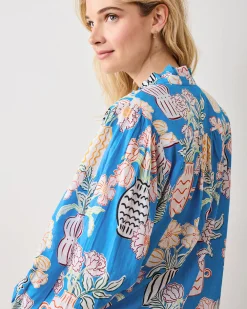 On a Whim Blouse in Antique Vases