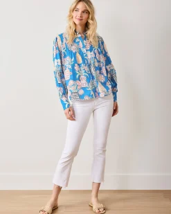 On a Whim Blouse in Antique Vases