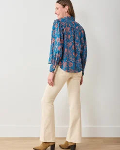 On A Whim Blouse in Etched Vine