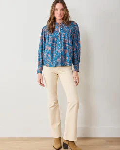 On A Whim Blouse in Etched Vine