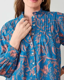 On A Whim Blouse in Etched Vine
