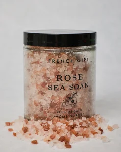 Organic Calming & Soothing Rose Bath Salts in Rose