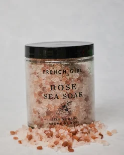 Organic Calming & Soothing Rose Bath Salts in Rose