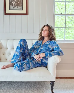 Organic Pima Modal Knit Long PJ Set in Bagheera
