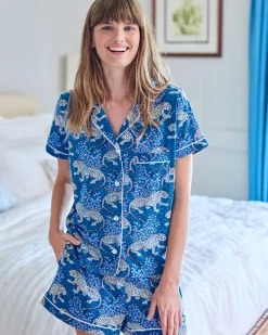 Organic Pima Modal Knit Short PJ Set in Bagheera