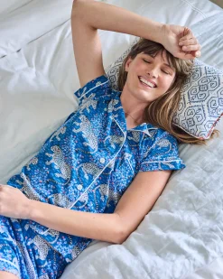 Organic Pima Modal Knit Short PJ Set in Bagheera