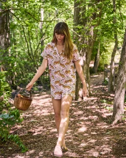 Organic Pima Modal Knit Short PJ Set in Bagheera