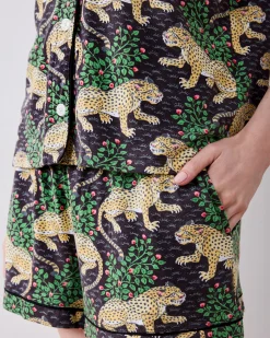 Organic Pima Modal Knit Short PJ Set in Bagheera