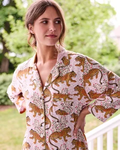 Organic Pima Modal Knit Sleep Shirt in Bagheera