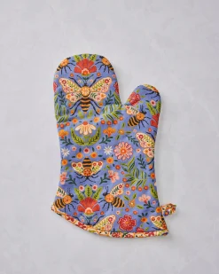 Oven Mitt in Bee Tapestry