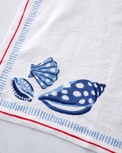 Oversized Linen Napkins Set of 4 in Lobster Landing