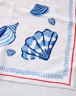 Oversized Linen Napkins Set of 4 in Lobster Landing