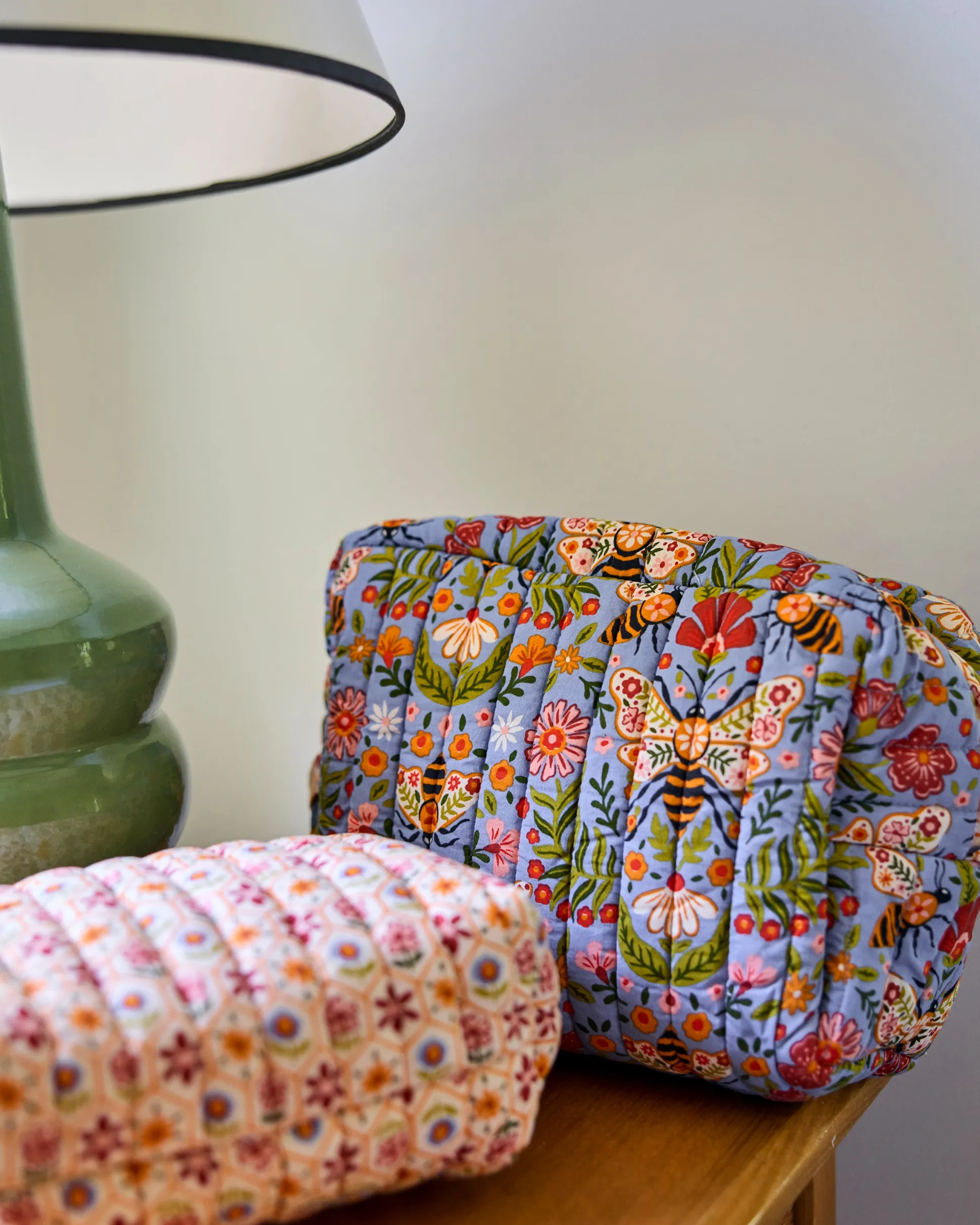 Oversized Pouch Duo in Bee Tapestry