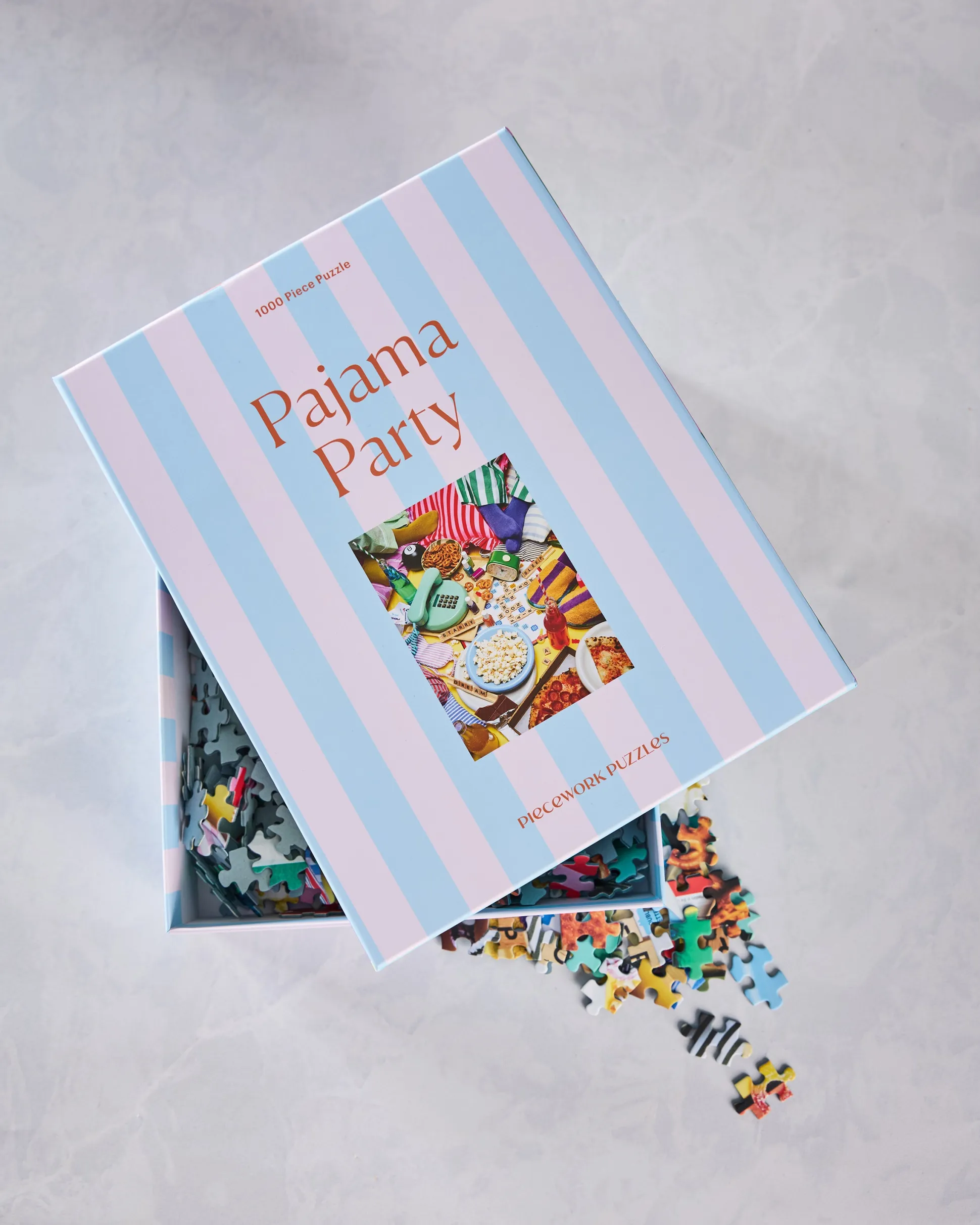 Pajama Party Puzzle 1000 Pieces Puzzle in Blue Combo