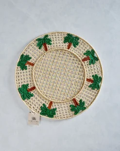 Palm Tree Placemat in Green Combo