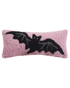 Pastel Bat Hook Pillow in Pink Combo