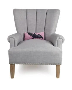 Pastel Bat Hook Pillow in Pink Combo