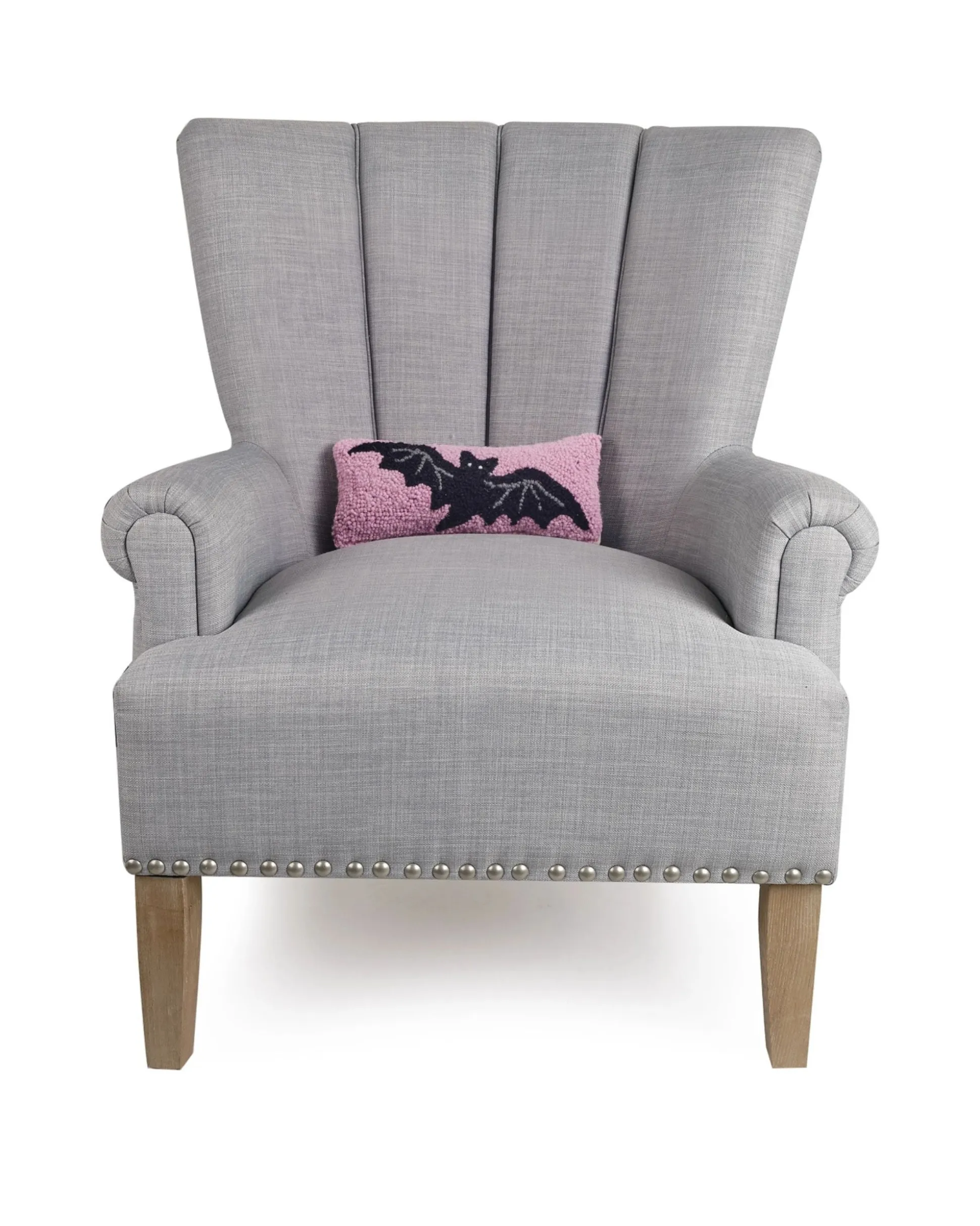 Pastel Bat Hook Pillow in Pink Combo