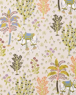 Peel & Stick Wallpaper in Camel's Courtyard