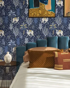 Peel & Stick Wallpaper in Camel's Courtyard