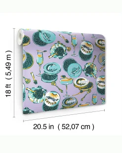 Peel & Stick Wallpaper in Champagne & Caviar