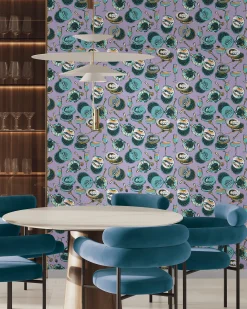 Peel & Stick Wallpaper in Champagne & Caviar