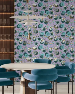 Peel & Stick Wallpaper in Champagne & Caviar