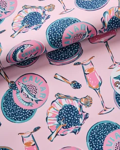 Peel & Stick Wallpaper in Champagne & Caviar