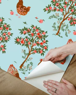 Peel & Stick Wallpaper in Hen House