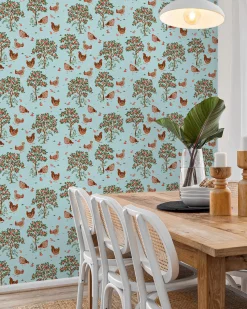 Peel & Stick Wallpaper in Hen House