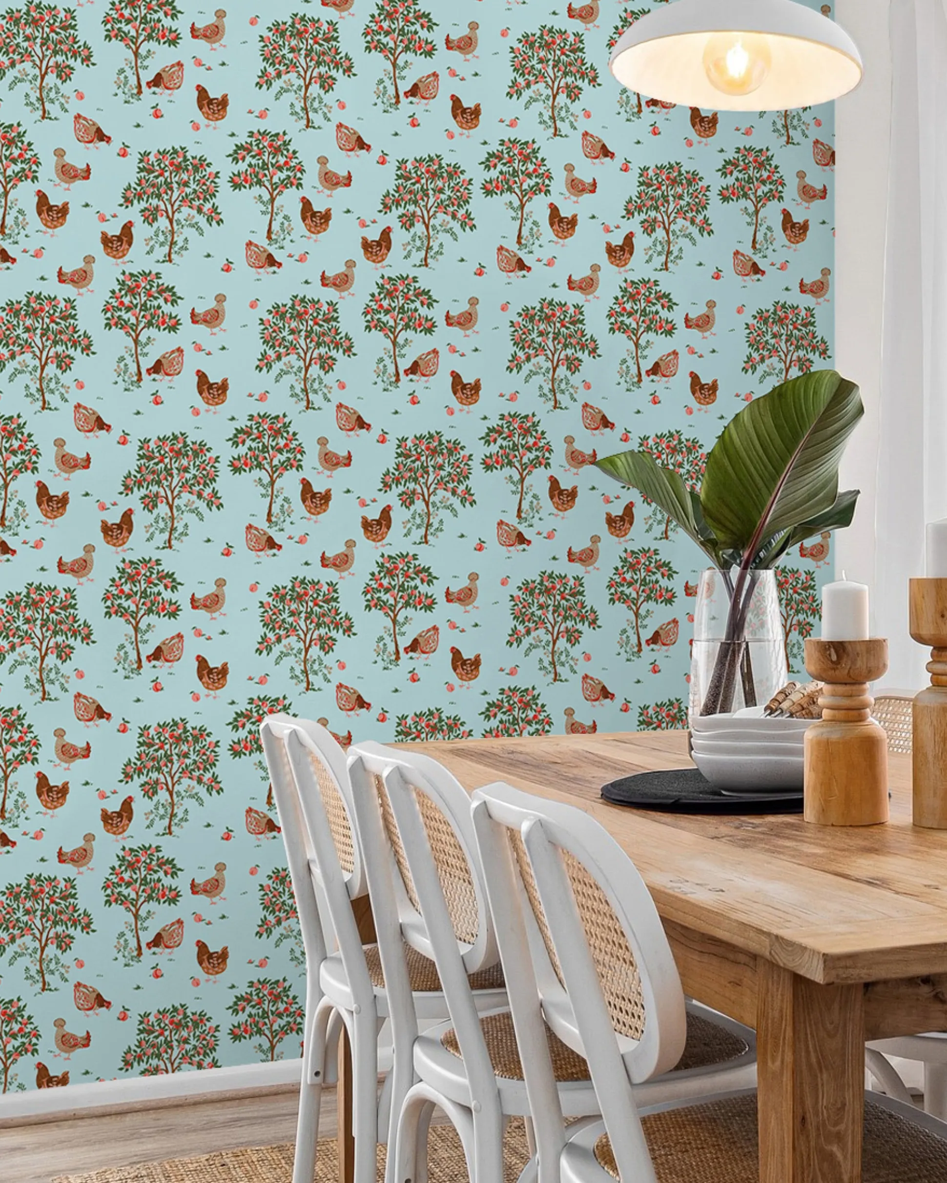 Peel & Stick Wallpaper in Hen House
