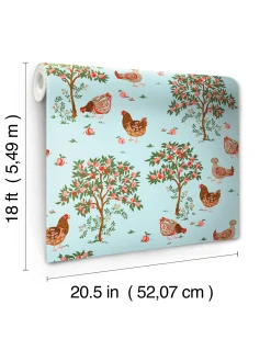 Peel & Stick Wallpaper in Hen House