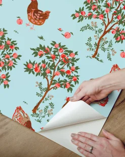 Peel & Stick Wallpaper in Hen House