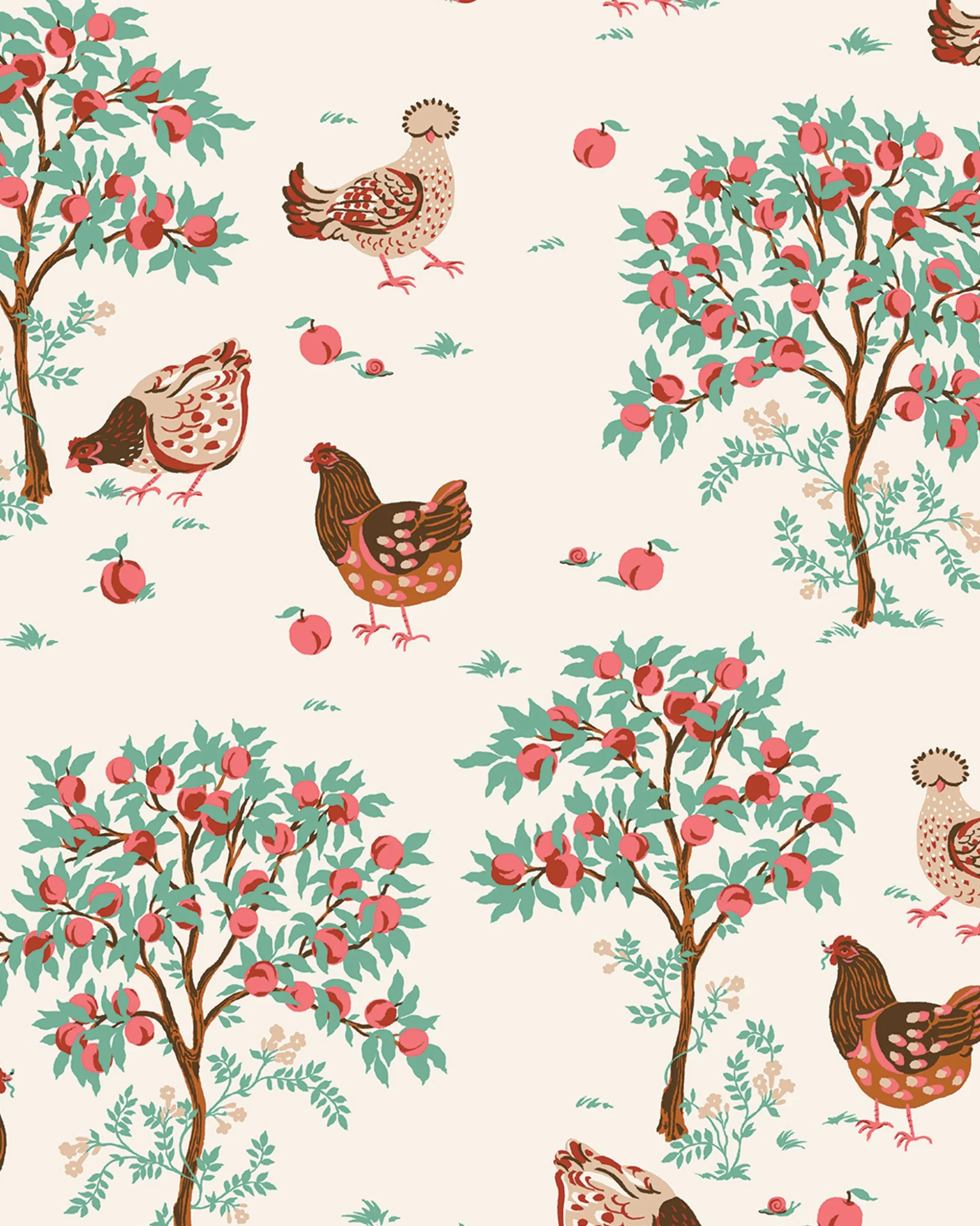 Peel & Stick Wallpaper in Hen House