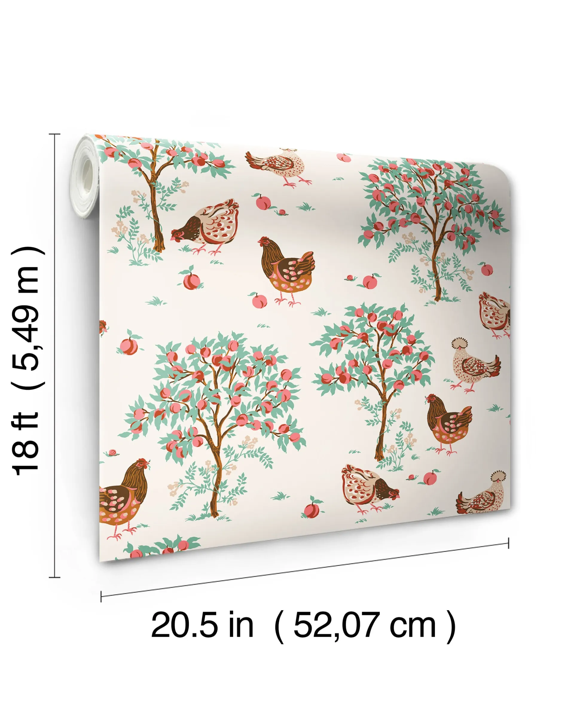 Peel & Stick Wallpaper in Hen House