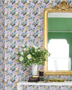 Peel & Stick Wallpaper in Meowing Mermaids