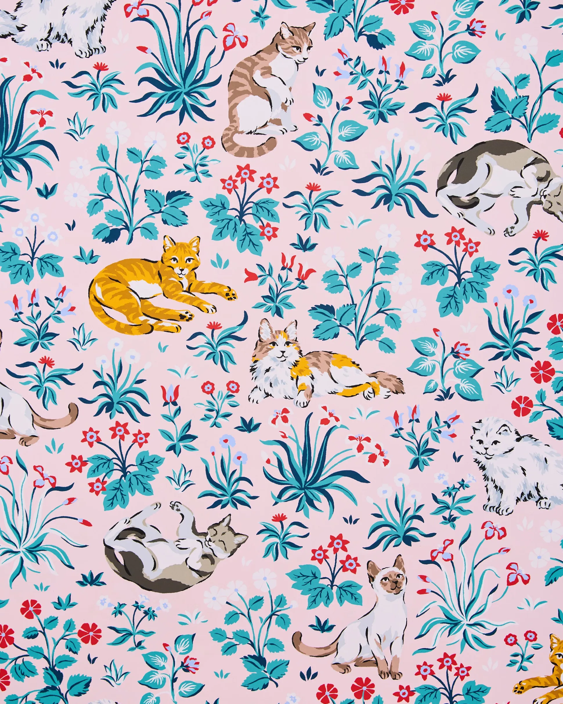 Peel & Stick Wallpaper in Must Love Cats