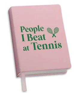 People I Beat at Tennis Journal in Pink