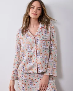 Petite Eco Satin Asbury Set in Rhinestone Cowgirl