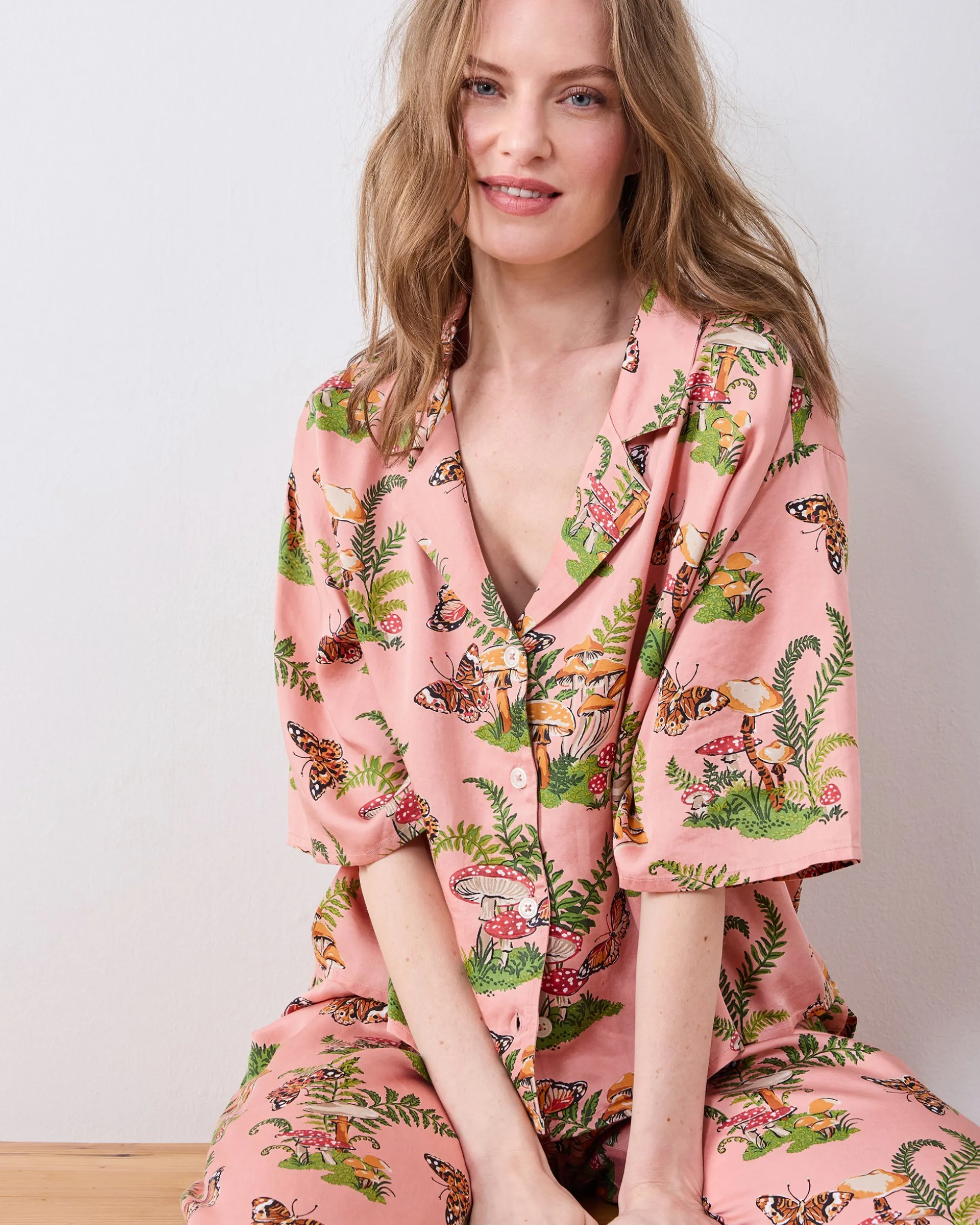Petite Eco Satin Wildest Dreams Set in Butterfly Forager